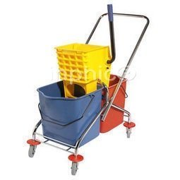 INPHIC-46升雙桶榨水車地拖桶 清潔車清潔車拖把桶