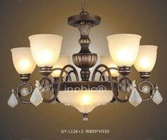 INPHIC-歐式吊燈 復古美式餐廳吊燈 高檔鐵藝六頭吊燈 田園古典吊燈L262