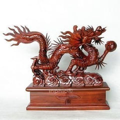 INPHIC-開運 越南紅木工藝品木雕刻家居風水擺飾 祥雲龍