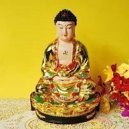 INPHIC-佛像 生日 吉祥物工藝品家居裝飾 樹脂鍍金如來佛像擺飾