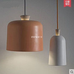 INPHIC-北歐復古創意燈具餐廳吧臺咖啡廳臥室現代木藝術鋁材吊燈 長款