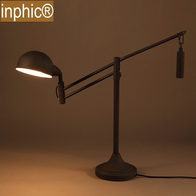 INPHIC-創意床頭檯燈臥室鐵藝檯燈書房裝飾個性復古燈具燈飾