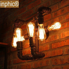 INPHIC-工業風水管壁燈復古懷舊loft愛迪生燈泡鐵藝燈具燈飾