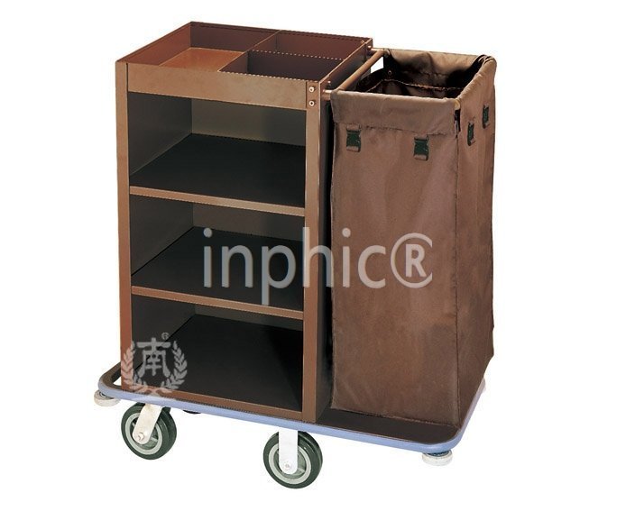 INPHIC-邊客房服務車 房口車清潔車手推車收集車 清潔工作車