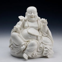 INPHIC-佛像 彌勒佛陶瓷佛像笑佛陶瓷佛像托寶彌勒佛