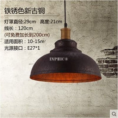 INPHIC-RH Loft復古餐廳吧臺吊燈北歐工業風過道樓梯陽臺新古銅吊燈