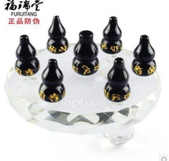 INPHIC-開光六字真言心經黑曜石葫蘆七星陣擺件招財鎮宅避邪助運物擺件