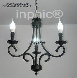 INPHIC-燈飾燈具 歐式吊燈鐵藝燈田園燈飾 餐廳客廳蠟燭吊燈L1