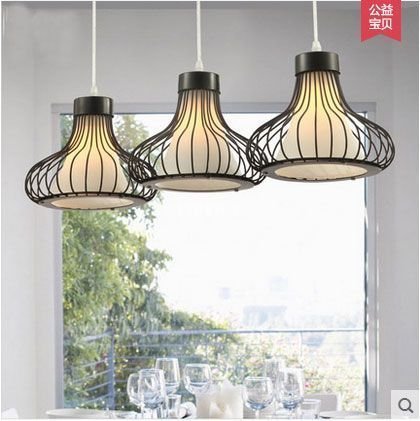 INPHIC-藝術餐廳吊燈三頭現代簡約創意個性單頭吧臺吊燈過道陽檯燈 大款