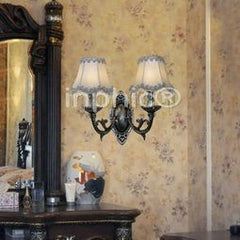 INPHIC-布藝壁燈 田園 鐵藝壁燈 臥室燈 床頭燈 客廳背景壁燈 燈飾燈具