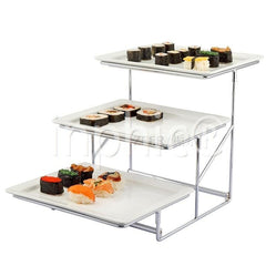 INPHIC-創意 三層果盤點心架 陶瓷糕點盤 壽司展示盤 自助餐盤 1/2