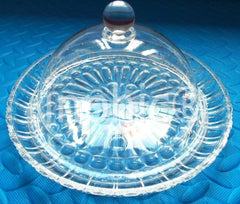 INPHIC-塑膠透明圓形保鮮托盤套裝 自助餐展示盤 試吃盤 水果盤 30cm