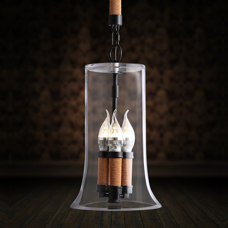 INPHIC-蠟燭北歐玻璃小吊燈  小清新吊燈 咖啡廳 吧臺裝飾吊燈