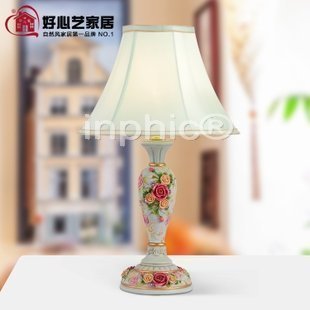 INPHIC-檯燈臥室床頭燈 歐玫瑰式田園 臥室燈創意裝飾現代書房精美