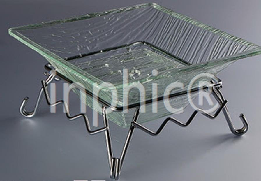 INPHIC-酒店KTV自助餐具 高模擬玻璃 壓克力刺身盤 冷餐宴會水果盤 30cm