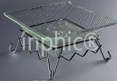 INPHIC-酒店KTV自助餐具 高模擬玻璃 壓克力刺身盤 冷餐宴會水果盤 30cm