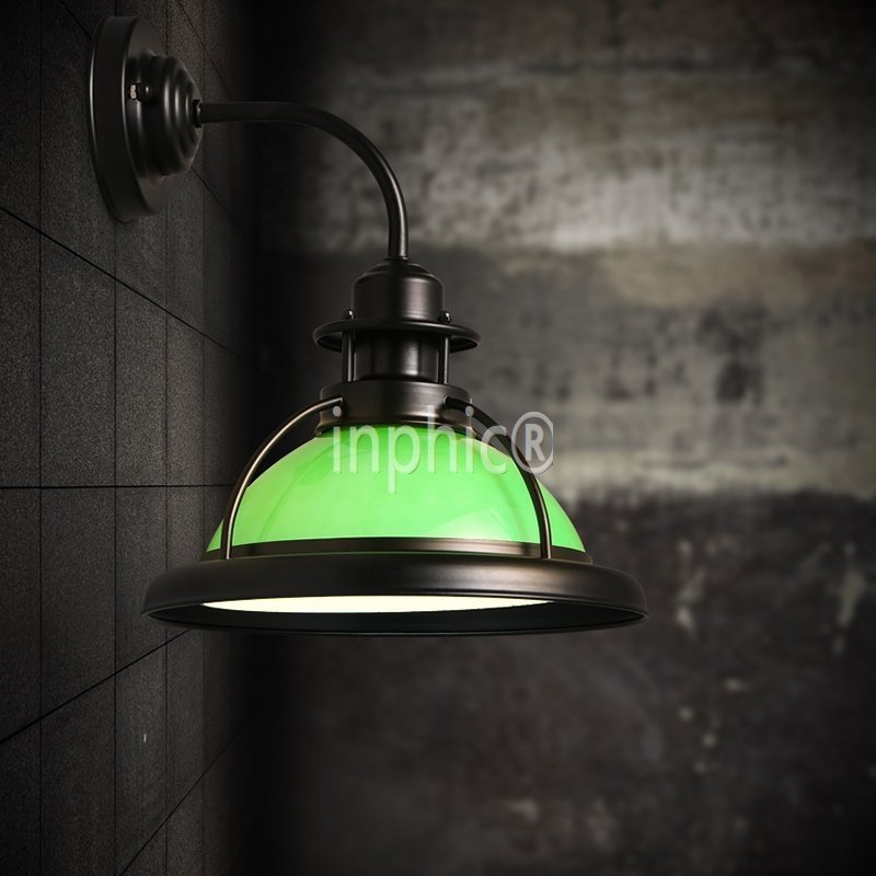 INPHIC-美式鄉村鐵藝復古陽臺走道老上海民國壁燈  酒吧咖啡牆壁燈