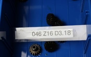 INPHIC-五金配件 16T 鋼製 電機齒 馬達齒 模數1 Z直齒輪定做加工