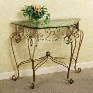 INPHIC-歐式鐵藝玄關桌 休閒咖啡桌 電視桌 花架