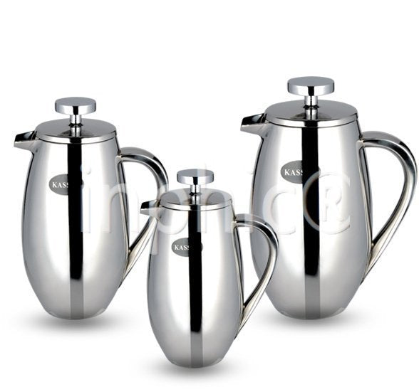INPHIC-茶具 1L鼓形多功能雙層全不鏽鋼咖啡壺 耐高溫沖茶器茶壺濾壓壺