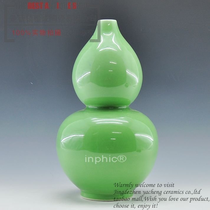 INPHIC-顏色釉復古瓷器窯變 大葫蘆花瓶透明時尚客廳田園 歐式家