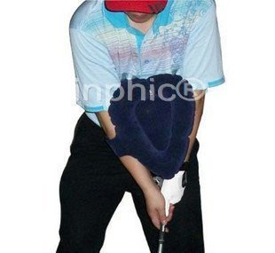 INPHIC-高爾夫三角形氣墊揮桿矯正器高爾夫姿勢糾正器高爾夫初學者必備