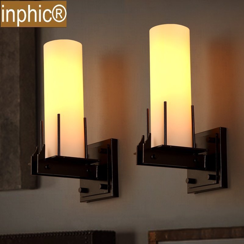 INPHIC-LOFT壁燈簡約現代臥室床頭復古陽臺個性燈工業燭臺壁燈