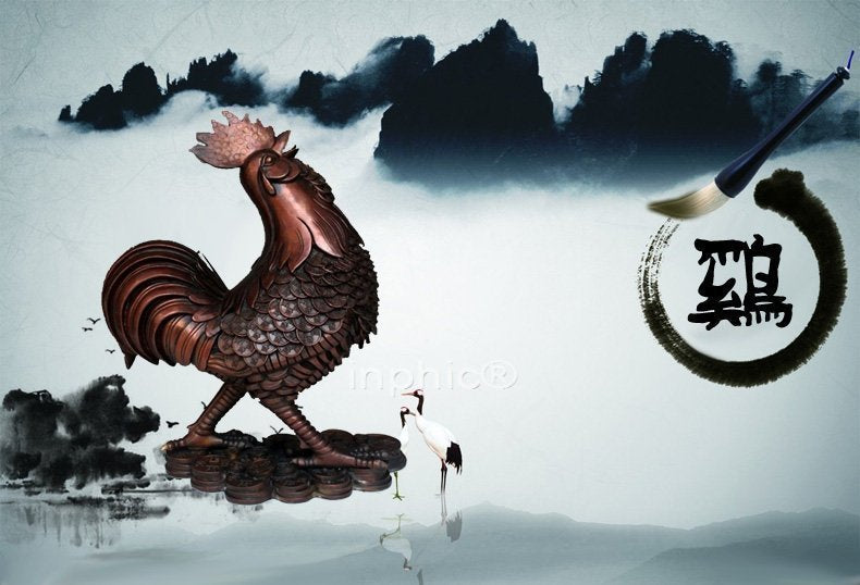 INPHIC-開運 精品開光純銅雞擺設大型銅公雞招財金雞工藝品辦公室禮品擺件