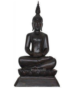 INPHIC-佛像 柚木佛像 木雕坐佛 木質佛 東南亞家居裝飾品擺設