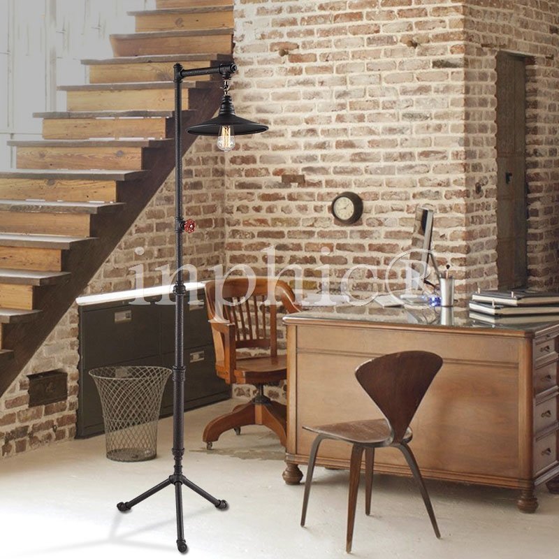 INPHIC-loft北歐風格復古落地燈工業鐵藝美式客廳書房創意水管落地燈