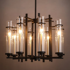 INPHIC-簡約 8頭吊燈 仿古燈具中式吊燈北歐拉尾蠟燭燈泡燭臺吊燈餐廳燈