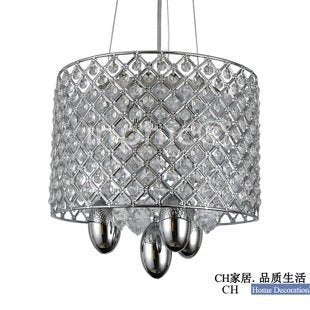 INPHIC-圓形鐵藝餐廳吊燈簡約客廳水晶吊燈大燈罩燈具