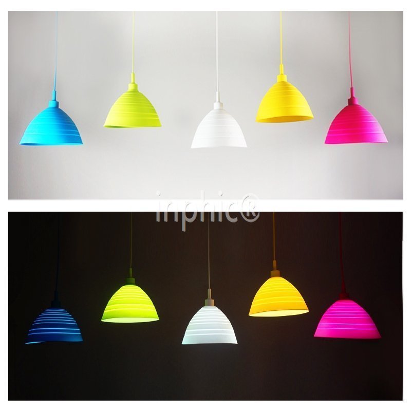 INPHIC-糖果色彩色吊燈 餐廳客廳臥室服裝店省電吊燈 酒吧檯燈