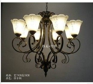 INPHIC-鐵藝古典客廳 餐廳 書房吊燈田園風格吊燈 復古吊燈