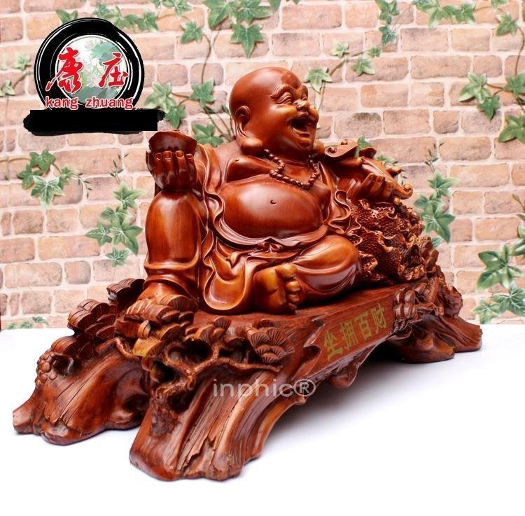 INPHIC-佛像 饋贈鎮宅安家高檔樹脂家居裝飾坐擁百財彌勒開心佛擺件