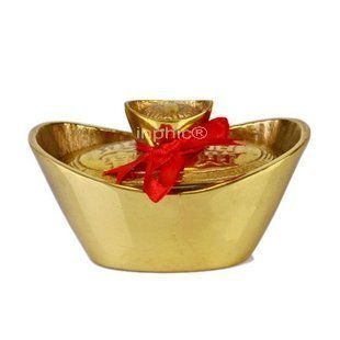 INPHIC-3.5開蓋銅元寶招財聚財聚寶盆擺件擺設