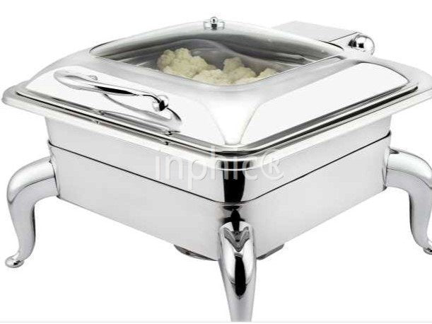 INPHIC-不鏽鋼自助餐爐餐具翻蓋可視保溫酒精換電加熱