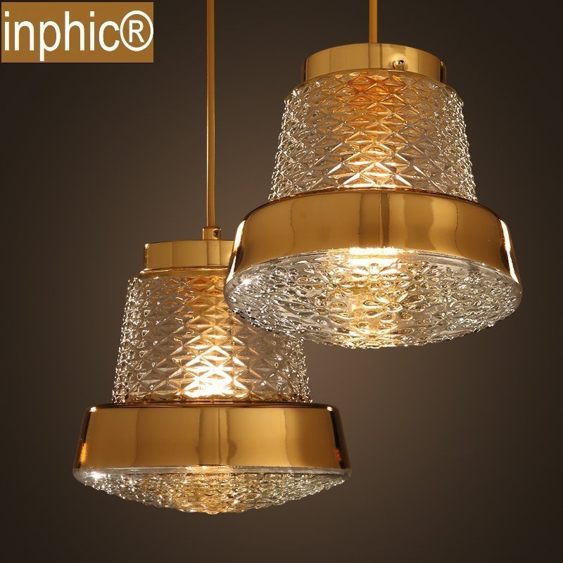 INPHIC-金色美式復古單頭歐式水晶玻璃客廳餐廳吧臺咖啡廳吊燈