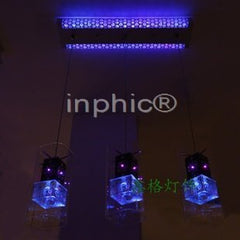 INPHIC-LED 水晶餐吊燈 現代簡約餐廳燈 3頭氣泡水晶餐吊燈 餐燈