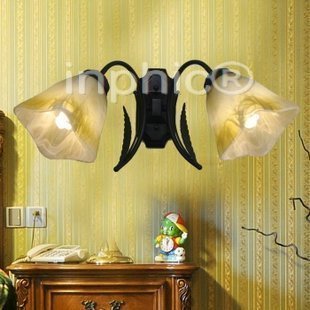 INPHIC-歐式燈 雙頭壁燈床頭燈臥室 浴室燈簡約鐵藝陽台壁燈燈具