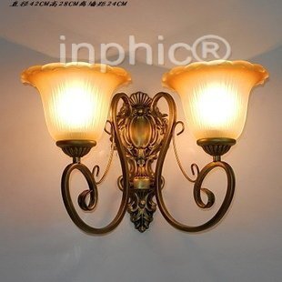 INPHIC-燈飾燈具歐式壁燈鐵藝燈具雙頭客廳過道樓梯書房壁燈床頭燈40B