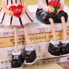 INPHIC-家居裝飾品擺件 大款三毛吊腳情侶樹脂娃娃 隔板裝飾婚慶家居擺設