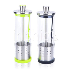 INPHIC-帶蓋瀝水玻璃筷子籠 創意筷籠防塵筷筒筷子筒餐具籠刀叉收納盒 黑色