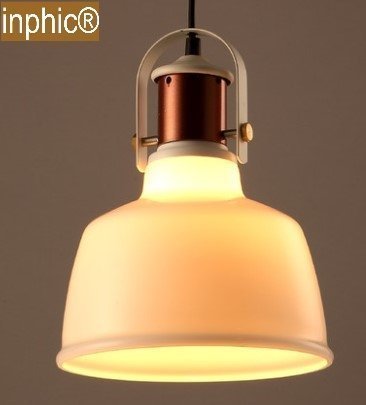 INPHIC-北歐簡約吊燈藝術創意餐廳客廳個性玻璃臥室枝形現代黑白3頭吊燈 單頭