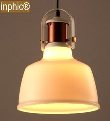 INPHIC-北歐簡約吊燈藝術創意餐廳客廳個性玻璃臥室枝形現代黑白3頭吊燈 單頭