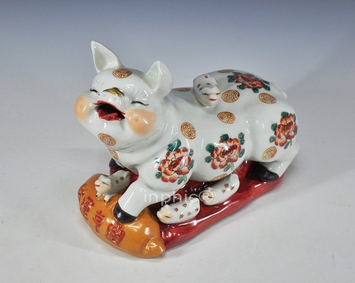 INPHIC-開運 人氣 擺飾 景德鎮雕塑瓷器 豬 家居飾品  吉祥物大展