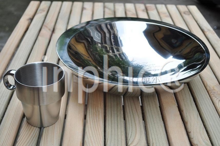 INPHIC-高檔不鏽鋼偏心果盤雙層大果盤/創意歐式水果盤