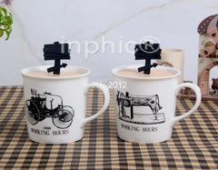 INPHIC-茶具 可愛卡通杯創意陶瓷杯經典電器指引手勢咖啡杯馬克杯D