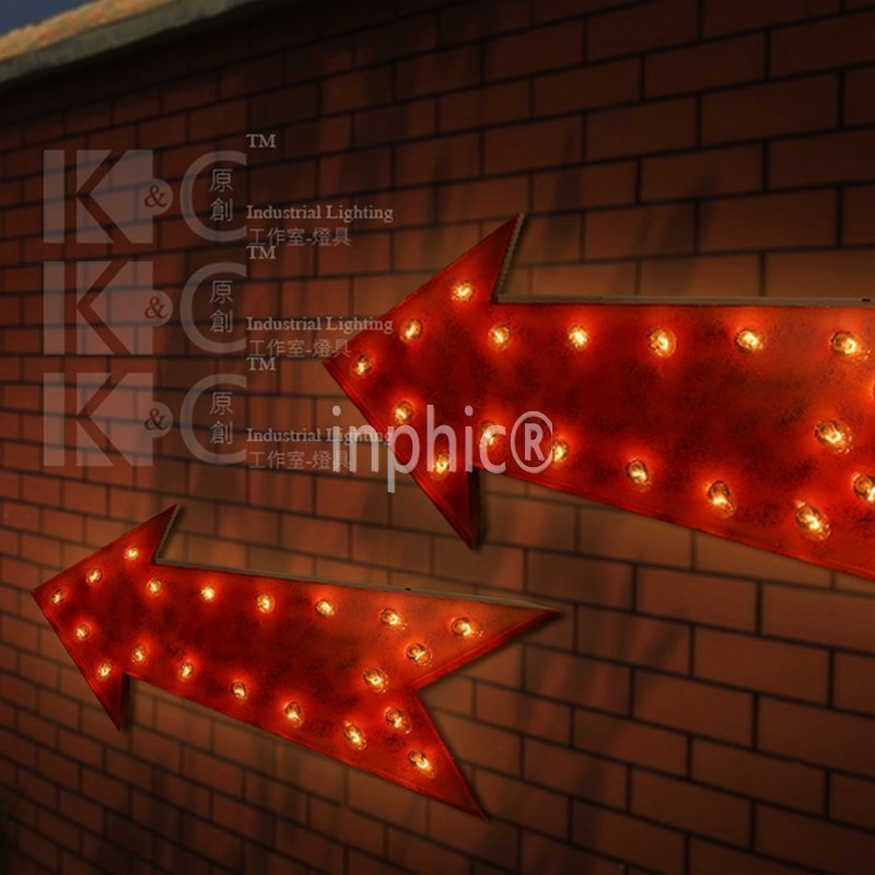 INPHIC-壁燈 訂製箭頭燈走廊壁燈 咖啡館酒吧藝術壁燈