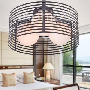 INPHIC-燈具 籠孕金蛋3頭吸頂燈 臥室燈 書房燈